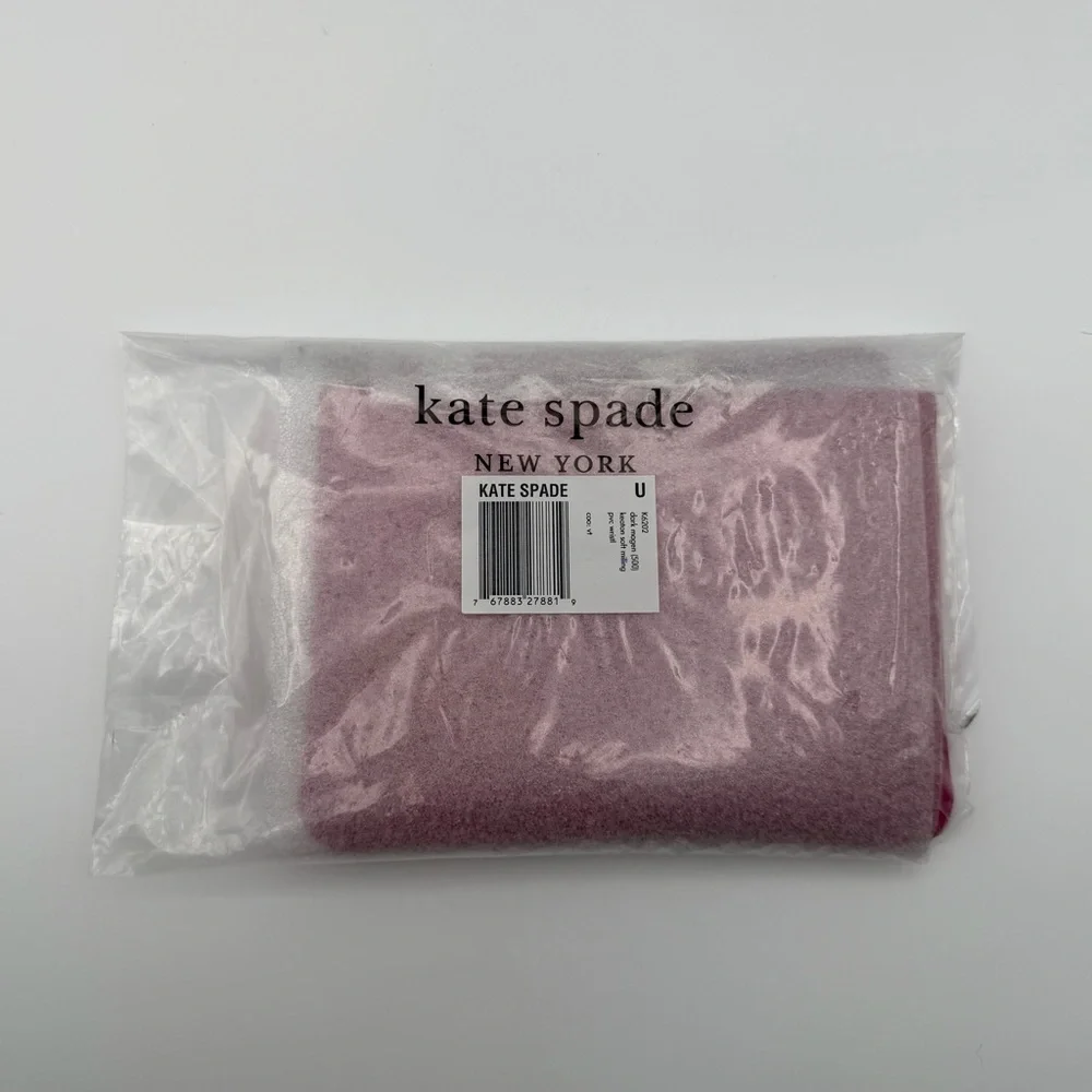 Kate Spade‎ Keaton Dark Magenta PVC Wristlet K6202 NWT